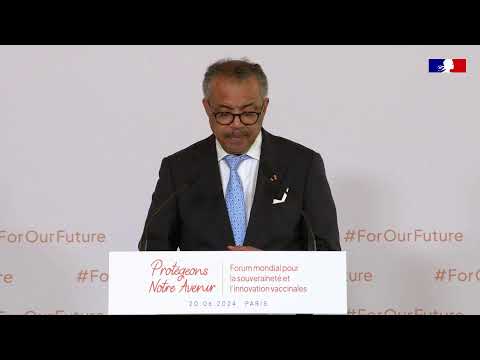 LIVE: Dr Tedros' remarks at the Global Forum for Vaccine Sovereignty and Innovation. #ForOurFuture