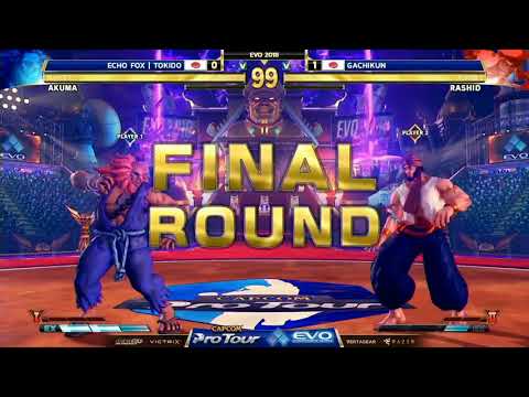 EVO 2018 - Street Fighter V Losers Semi - Echo Fox Tokido vs Gachikun