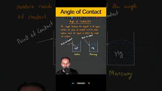 Angle of Contact | Fluid Mechanics #physics #neet #cbse #jee
