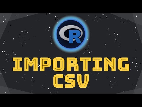 Rでのデータフレーム - RでのCSVのインポート (Data frames in R - Import a CSV in R)