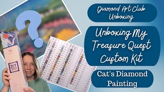 Unboxing My Treasure Quest Custom Kit From Diamond Art Club | This Was Emotional!!