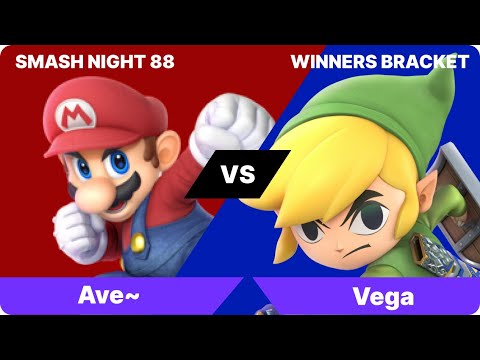 4o4 Smash Night 88 - Winners Bracket Ave~(Mario) vs Vega(Toon Link)