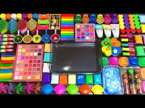 Mixing Store Bought Slime Into Clear Slime - Most Satisfying Videos #1783