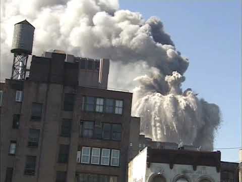 9/11 - 2nd Plane Hit, WTC1 Collapse, Recorded by Myrel Chernick