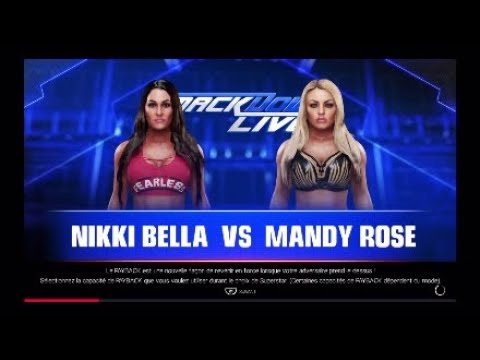 NIKKI BELLA VS MANDY ROSE TOURNAMENT FOR SD WOMEN'S CHAMPIONSHIP WWE 2K19