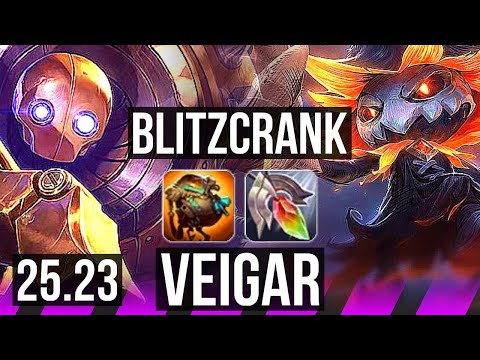 BLITZCRANK & Aphelios vs VEIGAR & Jinx (SUP) | KR Master | 25.23