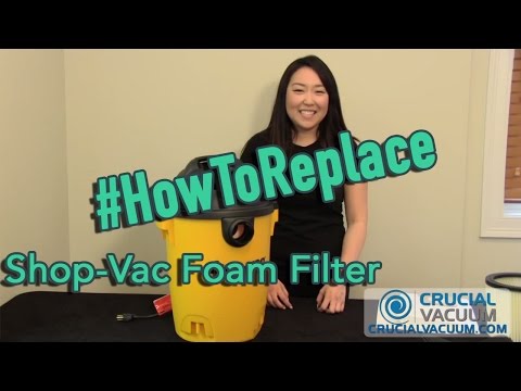 Shop-Vac Foam Filter Change, Part # 90585, 9058500 & 90585-00