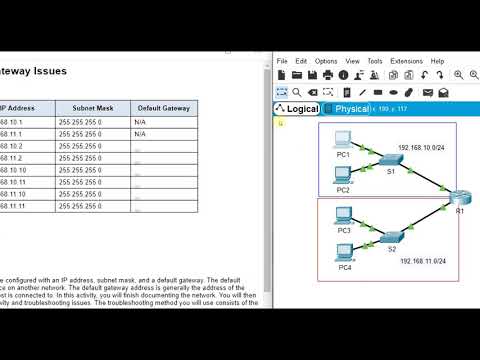 Packet Tracer 10.3.5 - Troubleshoot Default Gateway Issues