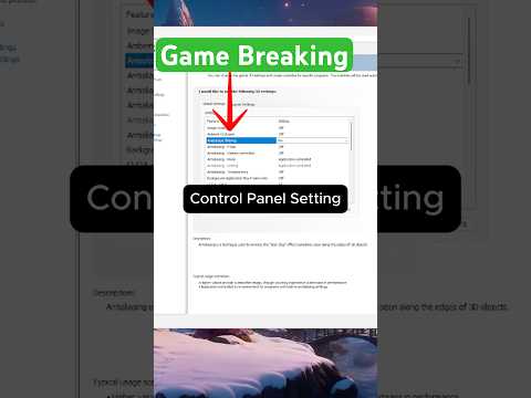 Biggest Nvidia Control Panel Mistake! #nvidia #gaming