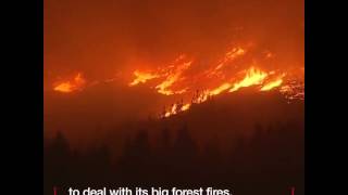 SUPERTANKER Fight the biggest forest fire in the history of CHILE