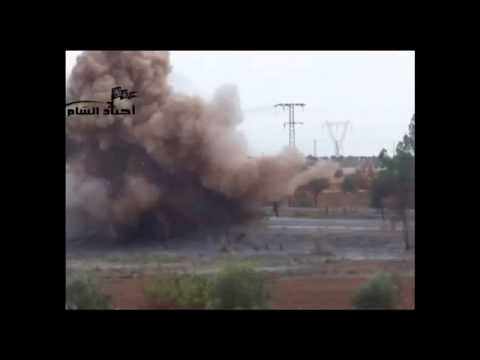 استهداف سيارة لقوات النظام بعبوة ناسفة من قبل تجمع أجناد الشام في بلدة معردس في ريف حماة