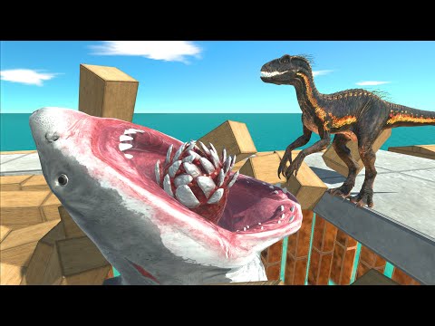 Escape from the huge jaws in dangerous traps - Animal Revolt Battle Simulator