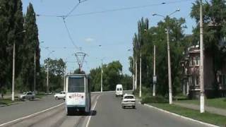 preview picture of video 'Die Straßenbahn in Jenakiewo - Трамвай в Енакиеве'