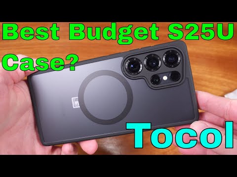 TOCOL Magnetic for Samsung Galaxy S25 Case, Upgraded Full Camera Protection, Compatible with Magsafe, Drop Protection Slime Clear Back Cover for Samsung Galaxy S25 6.2-Inch (Midnight Purple) video review thumbnail