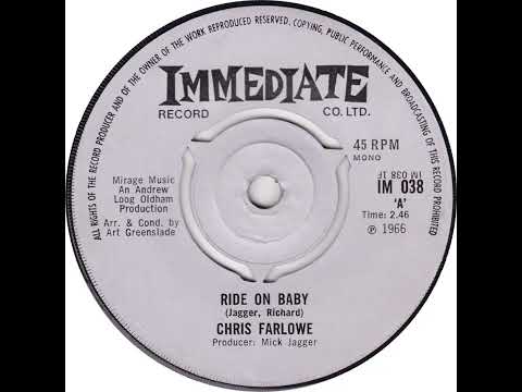 UK New Entry 1966 (339) Chris Farlowe - Ride On Baby