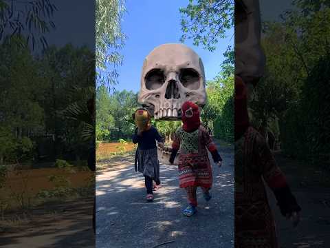 Ironman and spiderman attacked by scary skull ghost monster | ghost rider vs avengers