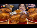 5 BIG SPICY WHOLE CHICKEN CURRY WITH BASMATI RICE AND ONION ASMR EATING MUKBANG