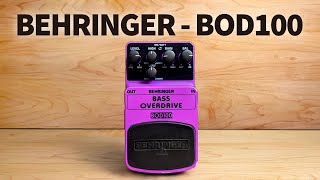 Video thumbnail for Behringer - Bass Overdrive BOD100 by Bass Stuff
