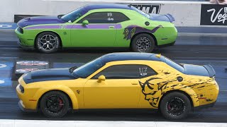 Dodge Demon vs Challenger T/A - drag racing