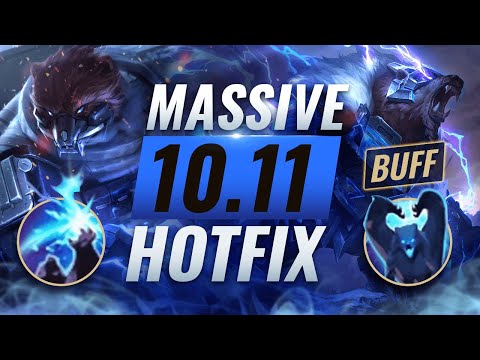 MASSIVE HOTFIX BUFFS: Volibear Rework EMERGENCY Changes Patch 10.11 - League of Legends Season 10