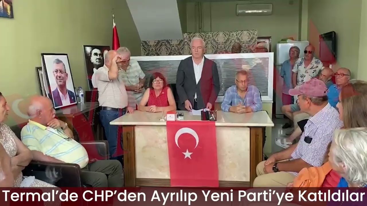 Termal’de CHP’den Ayrılıp Yeni Parti’ye Katıldılar