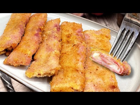 PROSCIUTTO and CHEESE rolls ready in no time! Easy, quick and tasty recipe