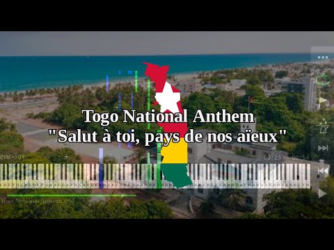 Togo National Anthem | Salut à toi, pays de nos aïeux - Piano