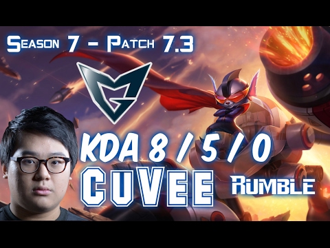 SSG CuVee RUMBLE vs JAYCE Top Lane - Patch 7.3 KR Ranked