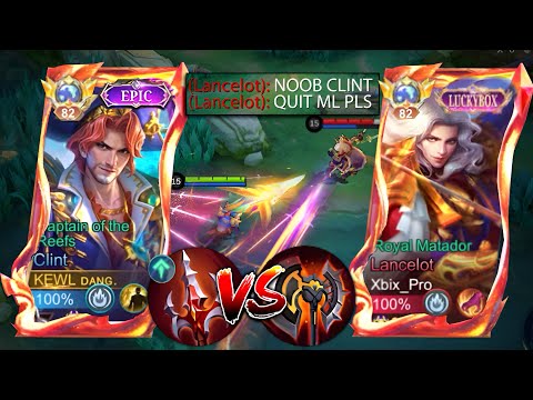 CLINT VS TOP GLOBAL PRO LANCELOT TRASHTALKER🔥 | ONE OF THE HARDEST RANKED GAME! (WHO WILL WIN?)