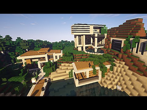 Lake View Modern House Minecraft Map