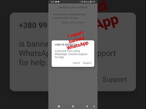  Text to ban on WhatsApp