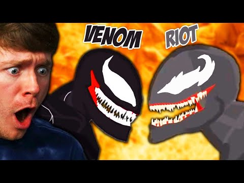 Reacting to VENOM vs RIOT the INSANE FIGHT