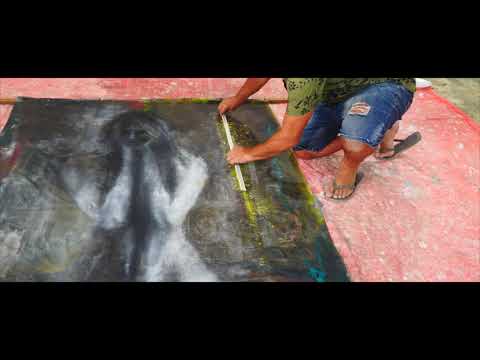 LAS TERRENAS  - MIRKO CAMPITELLI -  GRANDE TELA- " SILENKA " #artista