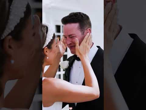 When the tear fell 🥹 #wedding #bride #groom #reaction #foryou