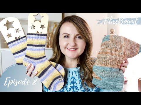 FibreBound Knitting Podcast | Episode 8 | the one with a sweater, socks and a shawl