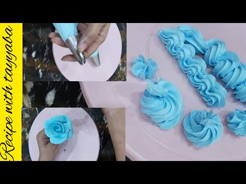 Edible cake flower making || recipe with tayyaba
