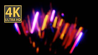 Color Changing Ambient Lights with Soft Bokeh Abstract Background Video 4k Relax Crackling Firesound