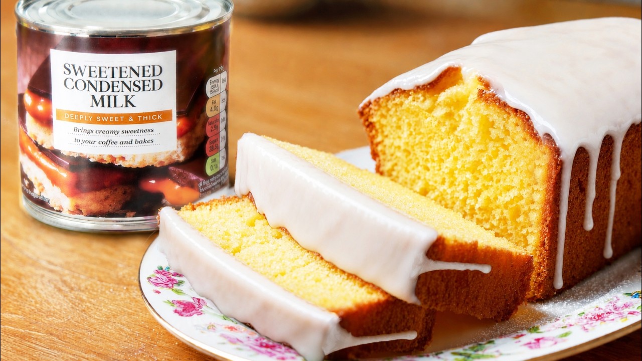 Condensed Milk Lemon Drizzle Cake: Knocked up in 5 minutes!