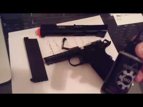 Airsoft Maintenance: How to lubricate an Airsoft Gas-Blowback (1911)
