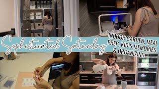 SOPHISTICATED SATURDAY // Resetting the House, Indoor Garden Setup & Memory Keeping for Kids