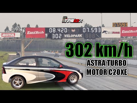 IMPRESSIONANTE A VELOCIDADE 302 KM/H ASTRA TURBO DT-A EM PROVA DE ARRANCADA NO VELOPARK