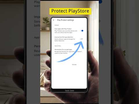 Is Your Phone at Risk? How to Enable Improve Harmful App Detection on Playstore | Tech Zone #shorts