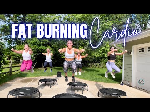 20 MIN Fat Burning Cardio Trampoline | Intermediate Rebounder Workout