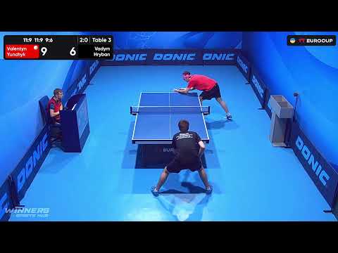 09:55 Valentyn Yunchyk - Vadym Hryban 29.07.2023 TT Euro.Cup Ukraine Star. TABLE 3