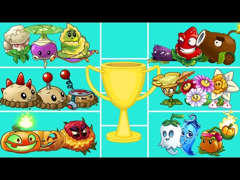 Team Cannon Vs 05 Team Plant - Which Team Plant Strongest? - PvZ 2 Team 03 Plant