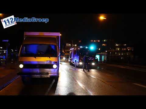 28 oktober 2017 Ongeval tussen bus met aanhanger en auto in Veenendaal