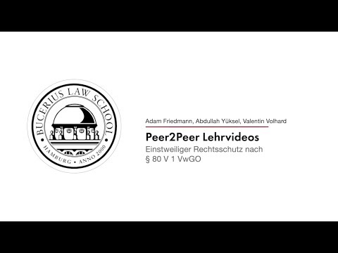 Einstweiliger Rechtsschutz (§ 80 V VwGO) | Verwaltungsprozessrecht