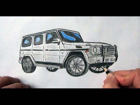 Как нарисовать Mercedes-Benz Гелендваген