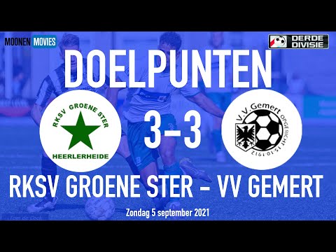 Doelpunten Groene Ster Gemert 05-09-2021