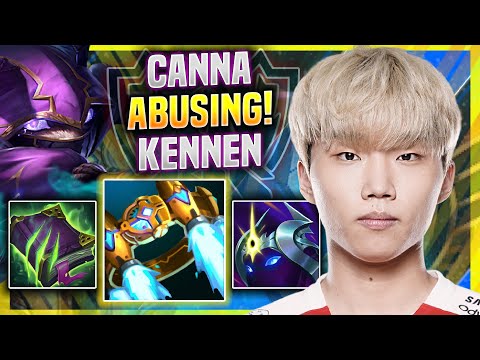 CANNA ABUSING IN EUW SOLOQ WITH DRAVEN! *WORLDS BOOTCAMP* - T1 Canna Plays Kennen TOP vs Graves!